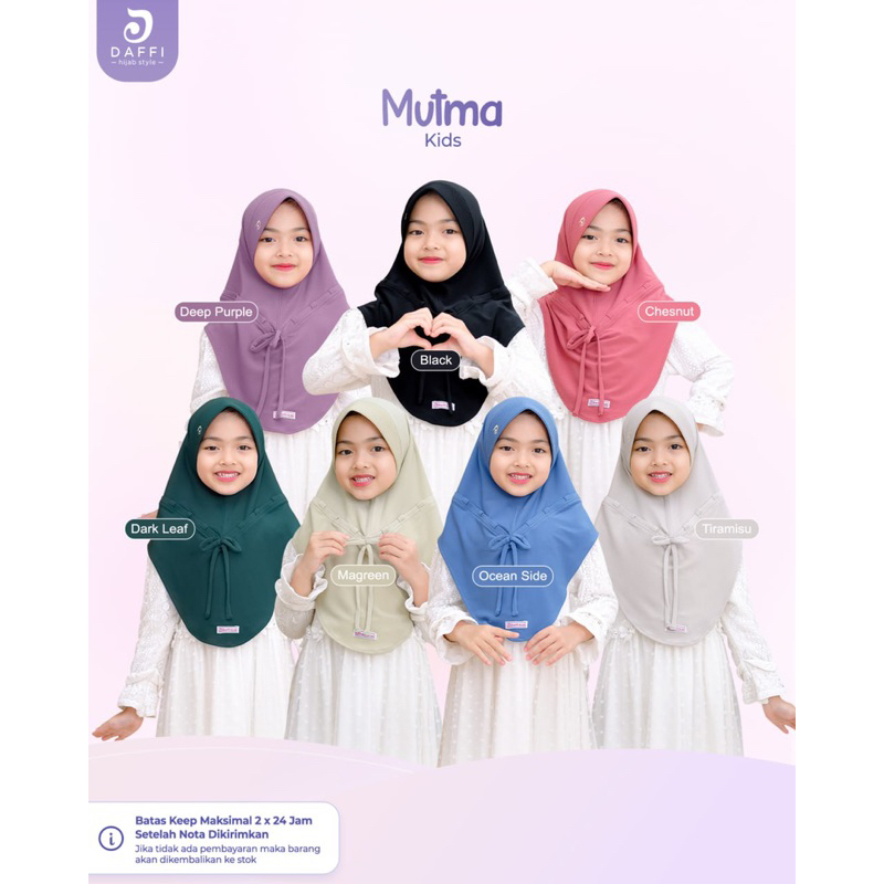 MUTMA KIDS JILBAB ANAK ORI DAFFI