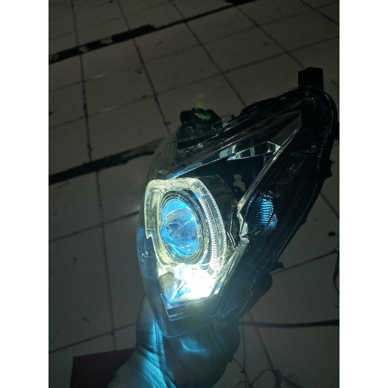 lampu depan cb 150 r LED custom ala biled 4.5inc