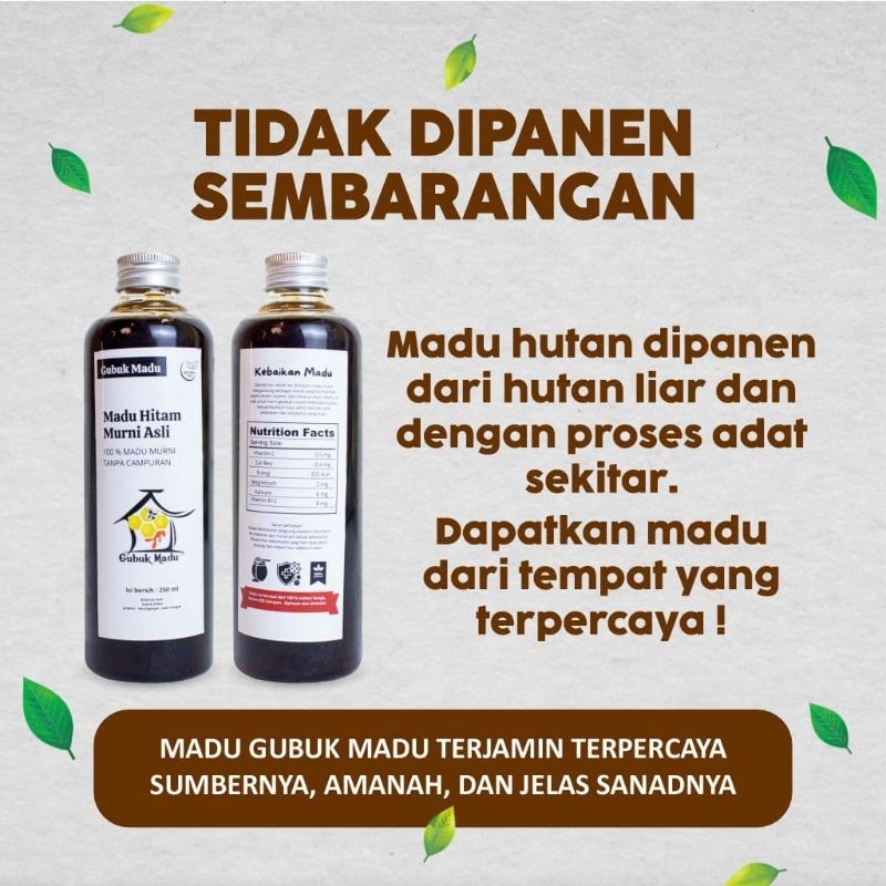 

MADU HITAM MURNI BEBAS SOS ( Sirupan , Oplosan, Sintetis ) , Tinggi Asam amino dan Antioksidan