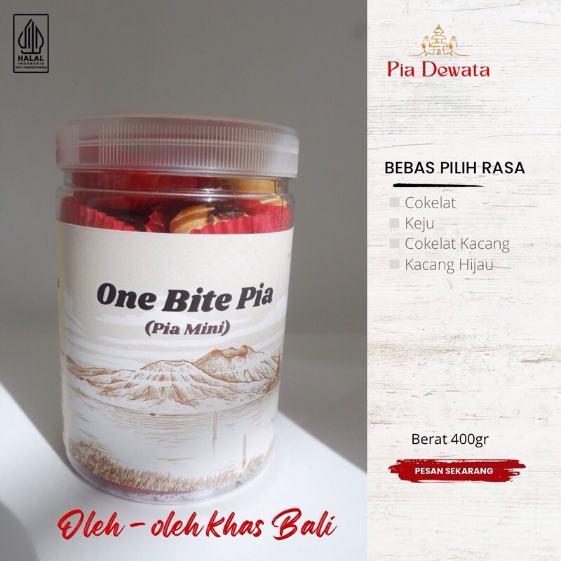 

Pia Mini One Bites Pia Dewata - Oleh oleh khas Bali