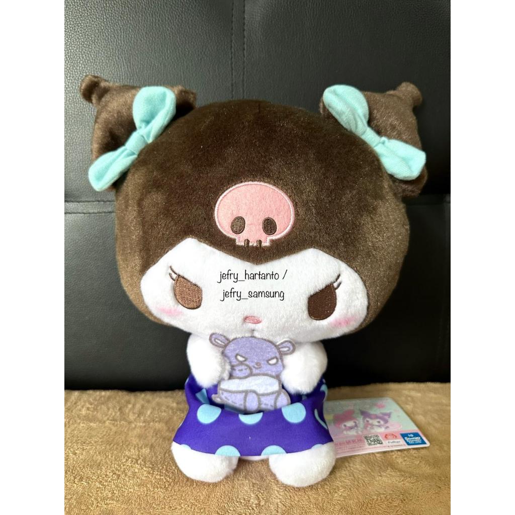 Boneka Kuromi Hug a Friend Baku BIG Plush Original Sanrio Jepang Kawaii My Melody Cinnamoroll Toreba