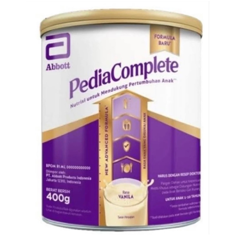 Pediasure Complete Vanila 400gr (Free bubble wrap & kardus )