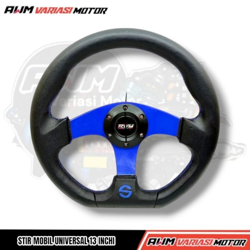 Stir Mobil Racing 13 Inch Stir Mobil Variasi 14 Inchi Universal
