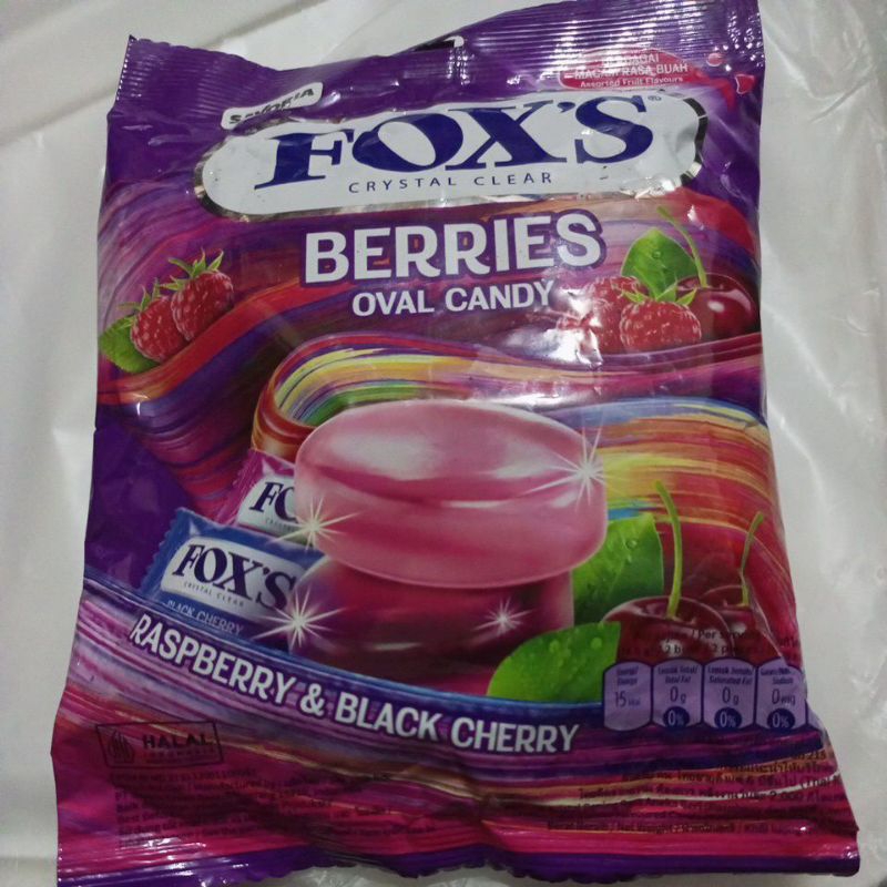 

Foxs Crystal Clear Berries Oval Candy