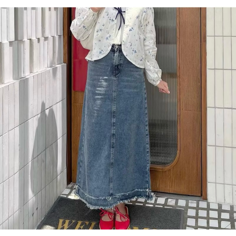 Rok Jeans // Span Tartan// Rok Plisket Premium - PRELOVED