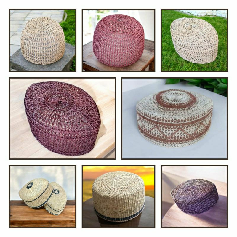 Peci Rotan  kopiah Rotan Songkok  Rotan Khas Asli  Kalimantan