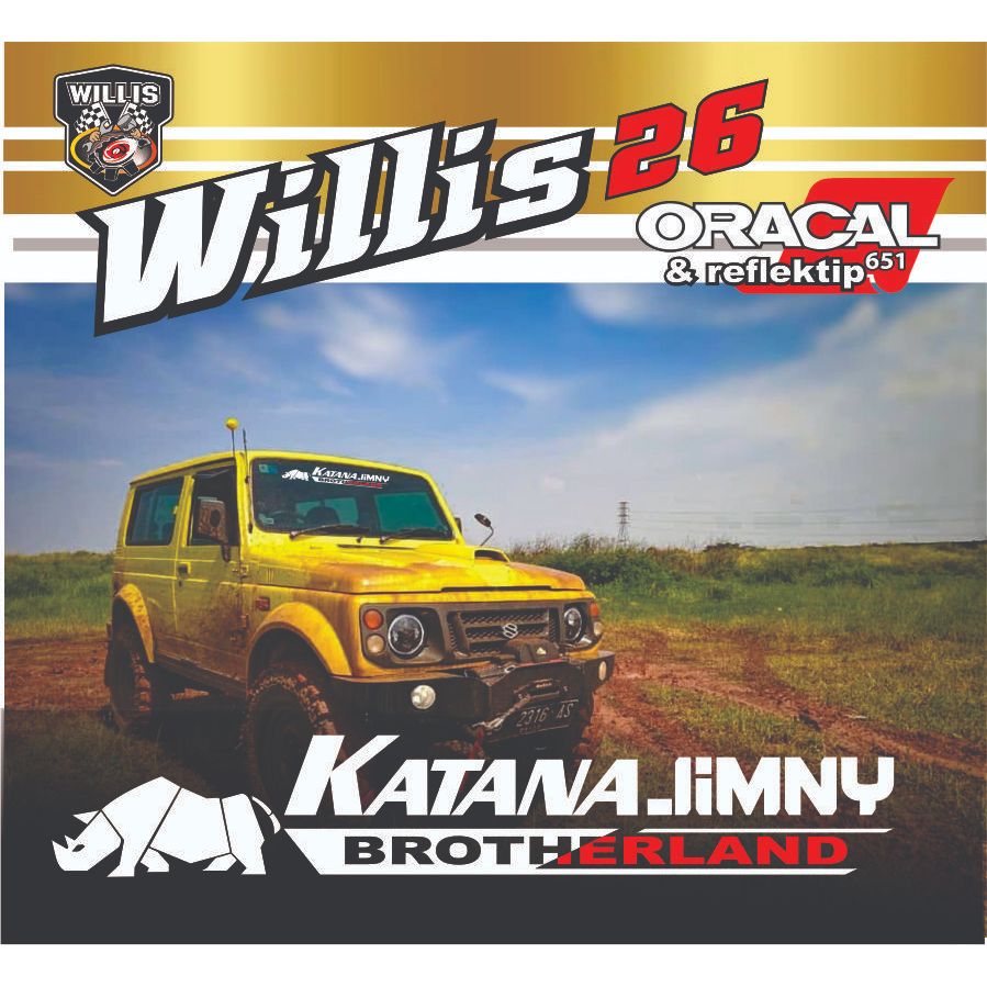 Sticker Katana Jimny Brotherland | Cutting Sticker