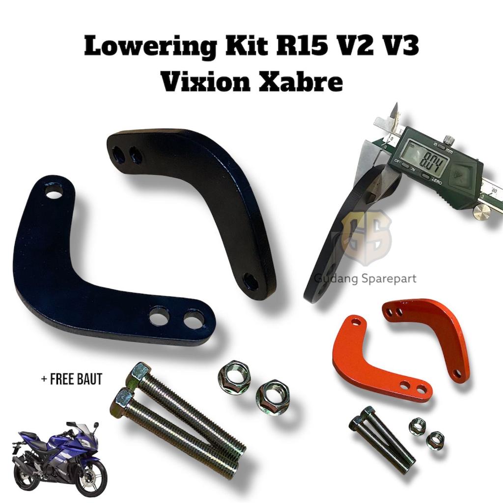 Lowering Kit Yamaha R15 V2 V3 Vixion Xabre