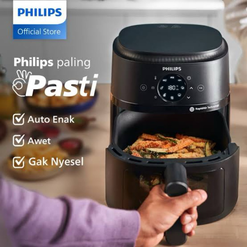 [ Philips ] Air Fryer Philips Digital Na 221 / 211 - 800 Watt