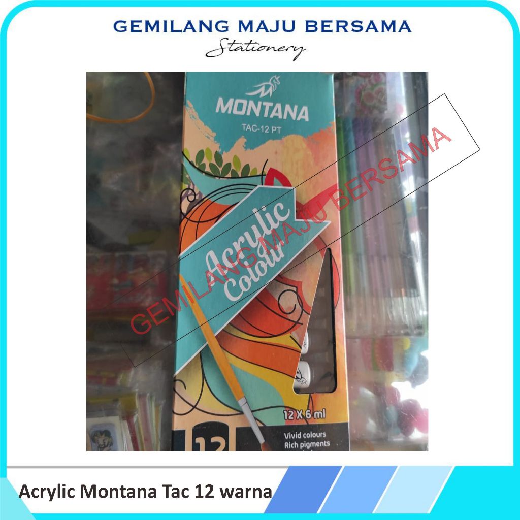 

Arcylic Montana Color 12 Warna (Harga Per Set)