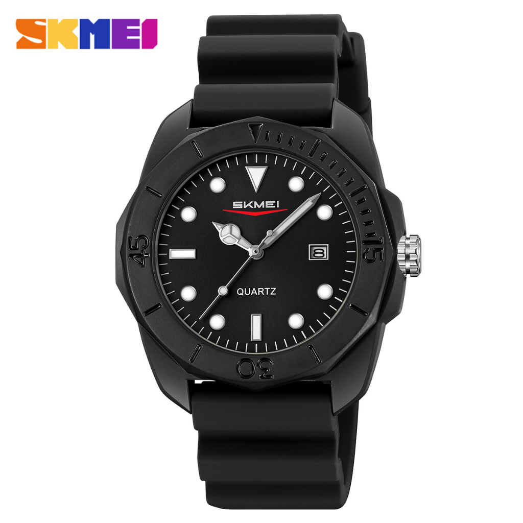 SKMEI 2393 Jam Tangan Pria Analog Tali Silicone MGOS