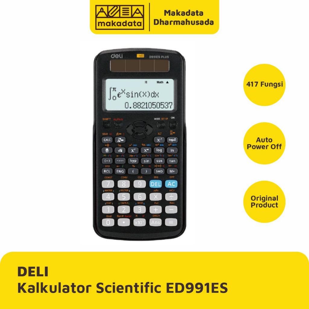 

DELI CALCULATOR | KALKULATOR SCIENTIFIC ED991ES BLACK (1 PCS)