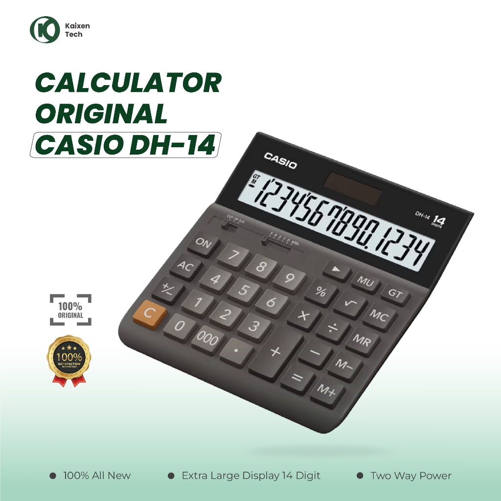 

Kalkulator Casio DH-14 (14 Digit) | kalculator Casio