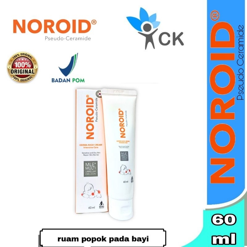 Noroid Derma Rash Cream 60 Ml Menjaga Bayi Dari Iritasi Popok Dan Ruam Popok