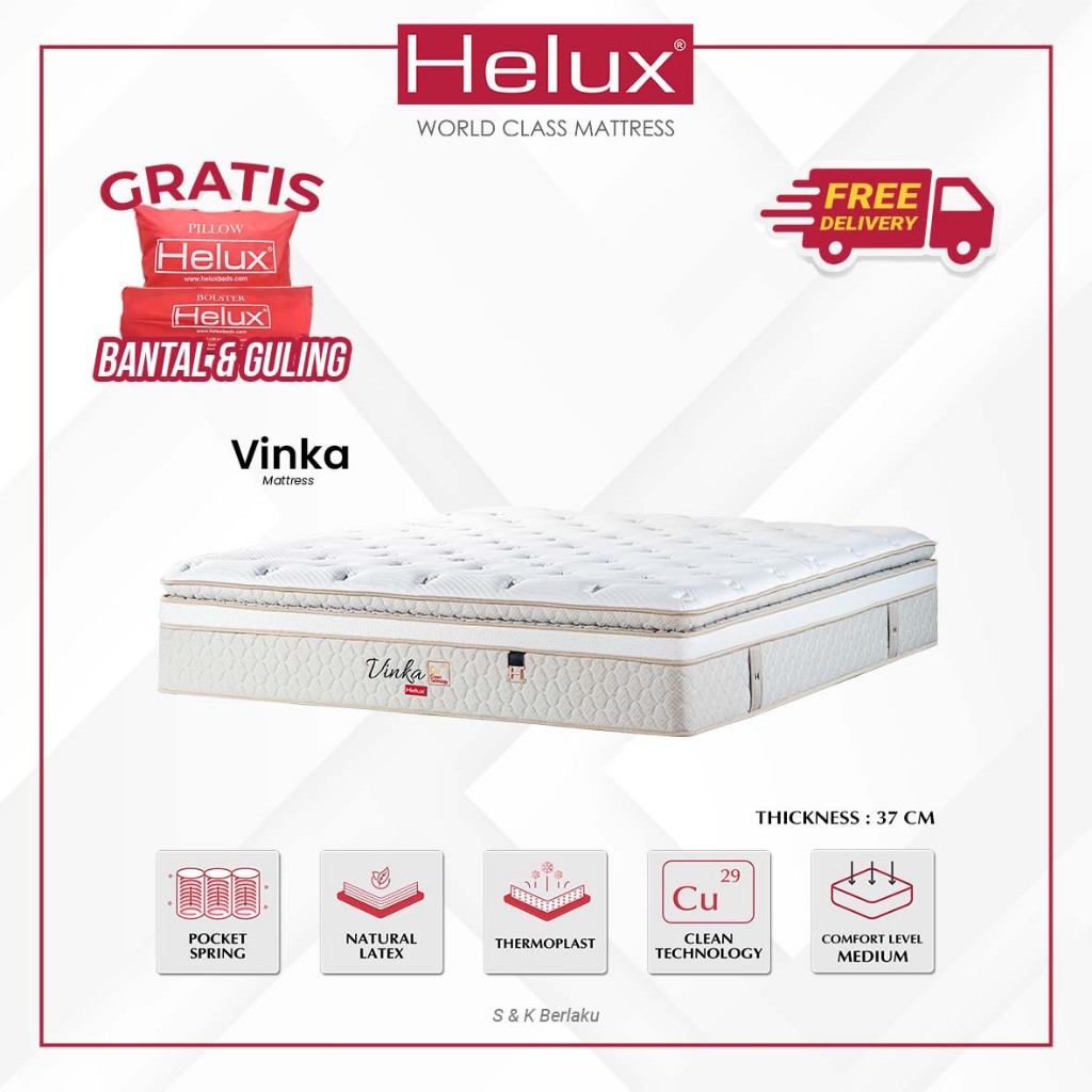 Kasur Latex Vinka By Helux Beds - Matras Only