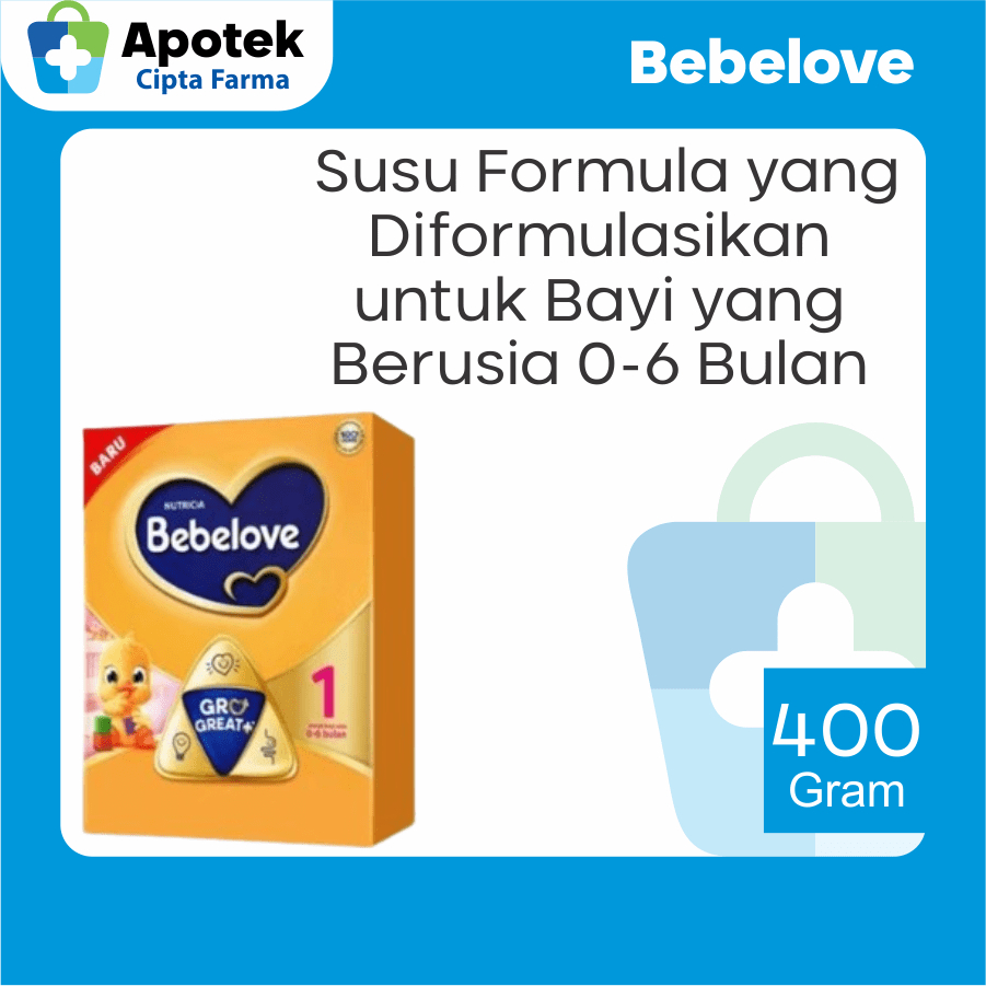 

Bebelove 1 400gr Susu Bebelove 0-6 Bulan 400 Gram Laktosa Protein Whey Minyak Nabati Susu Skim Bubuk Mineral Vitamin Minyak Ikan Susu Formula Bayi untuk Daya Tahan Tubuh