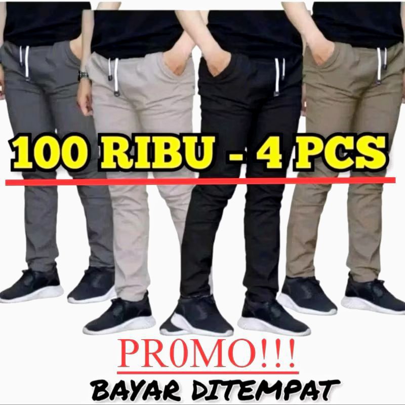 CHINOS/CELANA PANJANG CHINOS 100rb DAPAT 4PCS /CELANA CHINO PANJANG CELANA PRIA REMAJA PRIA DEWASA P