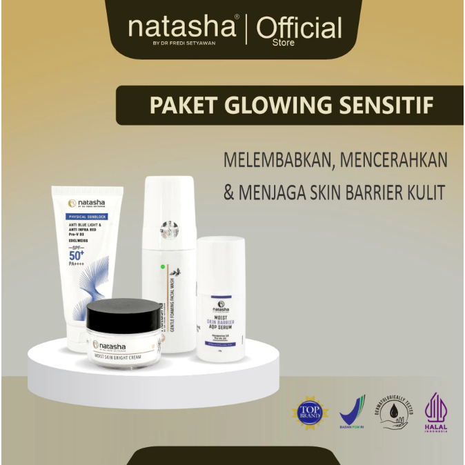 NATASHA SKINCARE PAKET GLOWING SENSITIF NEW