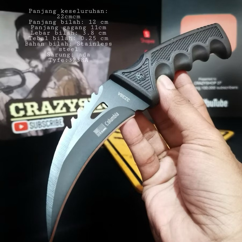 Peralatan Survival pisau hunting berburu 3238A / Survival Kit / Survival BISA COD