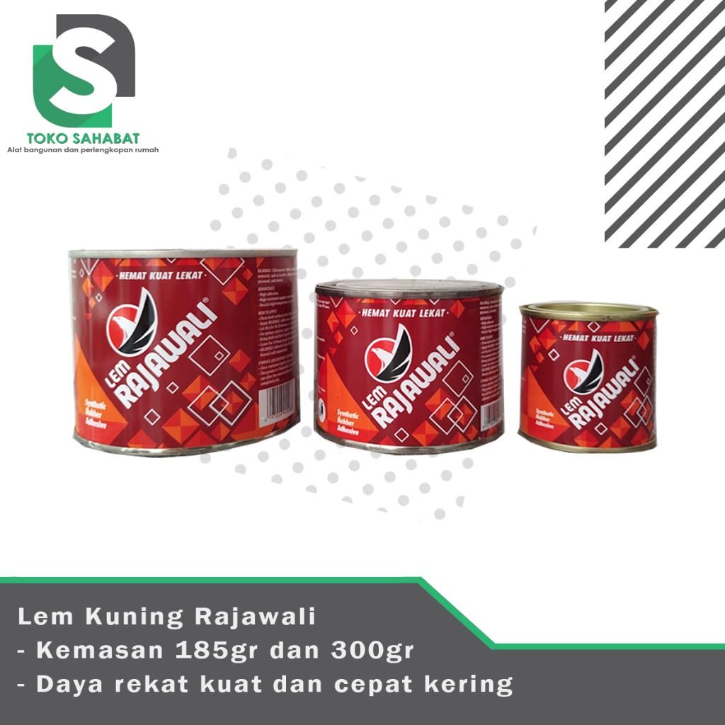 Lem kuning Serbaguna / Lem kuning Rajawali / Lem sepatu