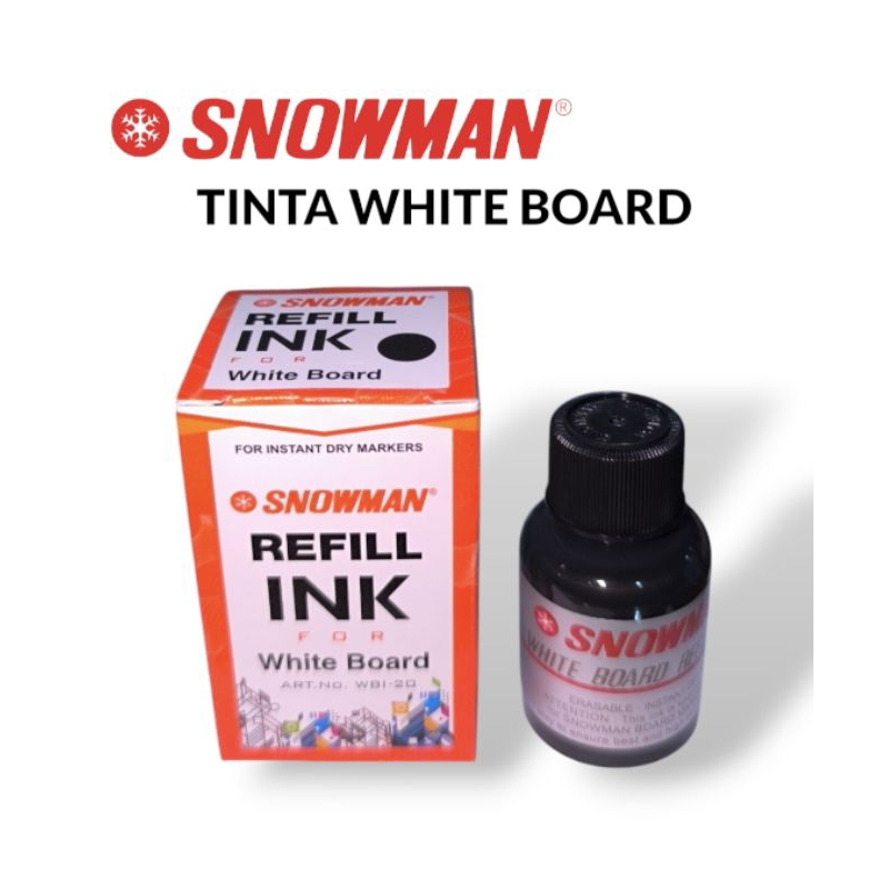 

REFILL TINTA WHITE BOARD SNOWMAN (PCS)