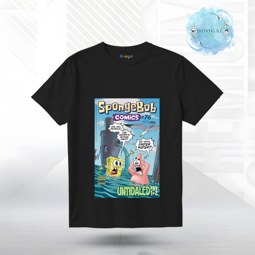 Hoogal Kaos Motif Spongebob Distro 20s Sablon DTF