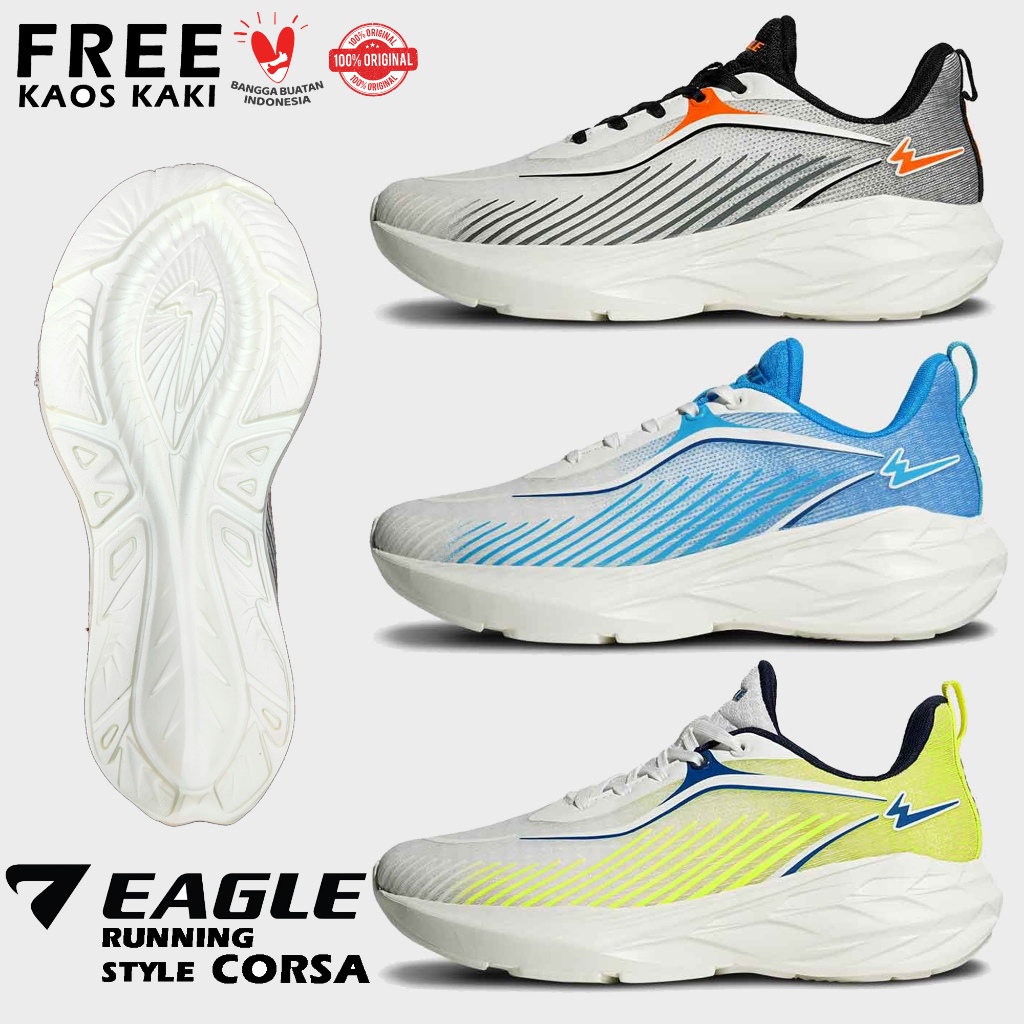 Sepatu Running Style Eagle Corsa Original Sepatu  Lifestlyle Olaharaga Joging Senam Eagle Corsa