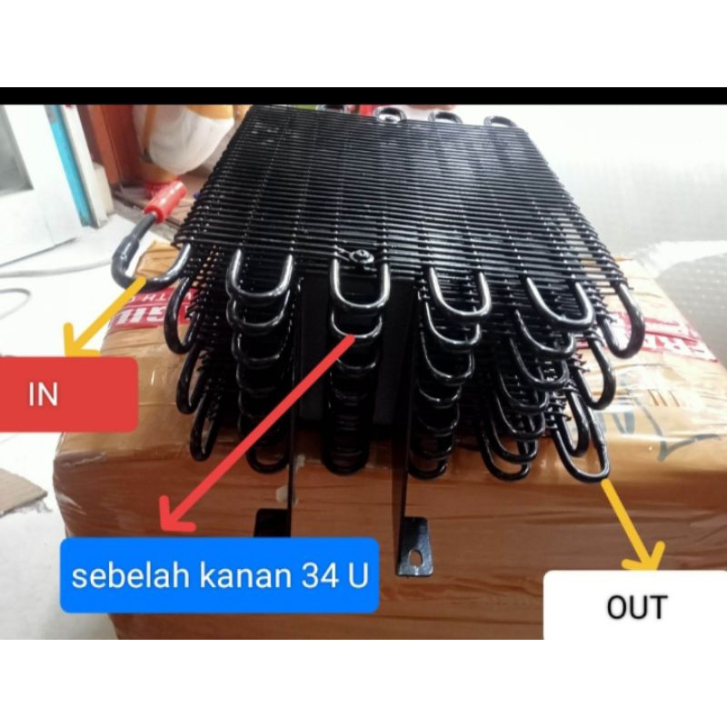 kondensor kulkas tumpuk showcase Polytron 1-2pintu original