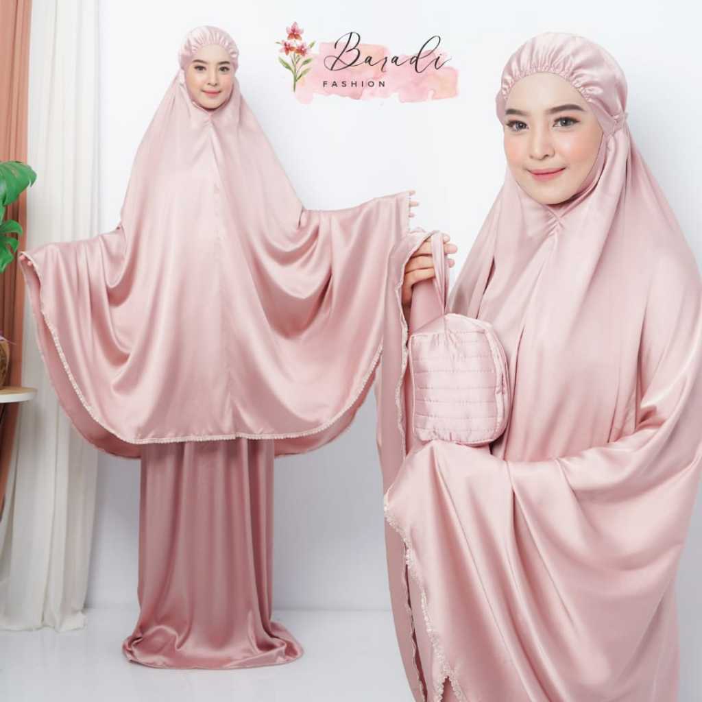 BaradiFashion || Mukena Khadijah/Mukena Polos/Mukena Satin Premium/Mukena Dagu/Mukena Lebaran