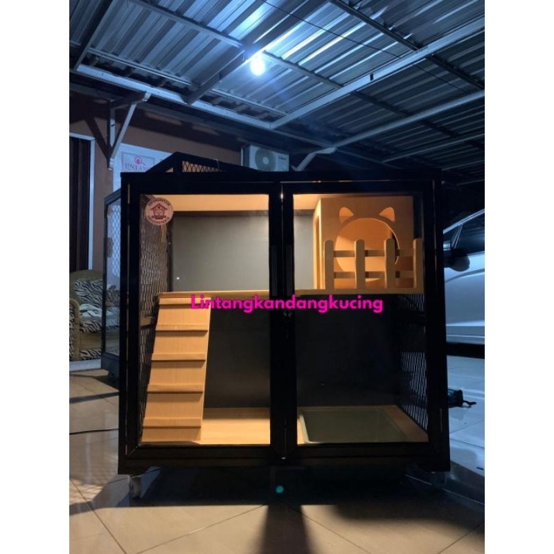 Kandang kucing alumunium minimalis kandang kucing kecil kandang kucing murah