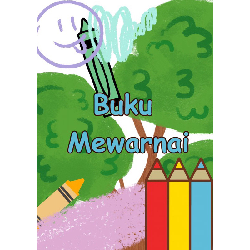 Buku Mewarnai Anak Siap Print 10 halaman format PDF