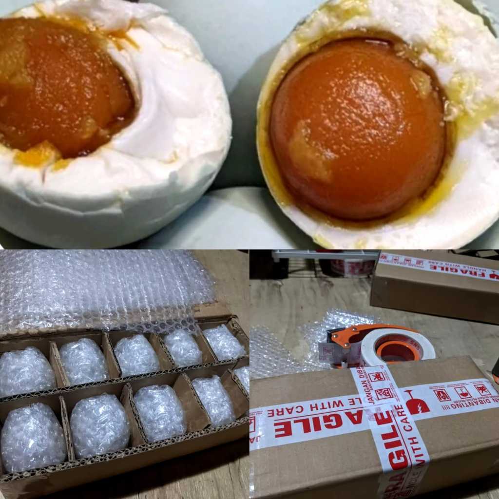 

Telur Asin Masir Dan Berminyak Isi 6 Butir Sudah Matang Ukuran Sedang /Kecil Gratis Ongkir Bisa COD