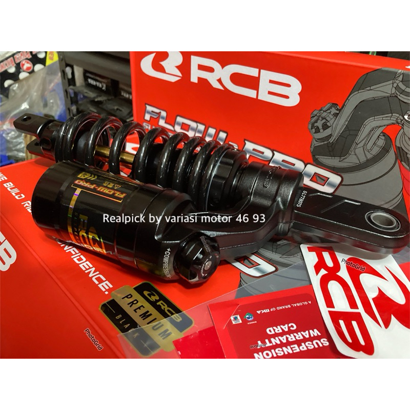 shock rcb flow pro mio sporty / mio soul / scoopy new rcb flow pro black