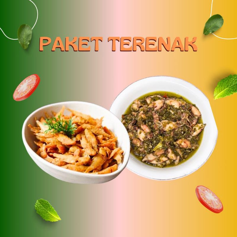 

PAKET TERENAK (CUMI SAMBEL IJO DAN WADER CRISPY) 400g