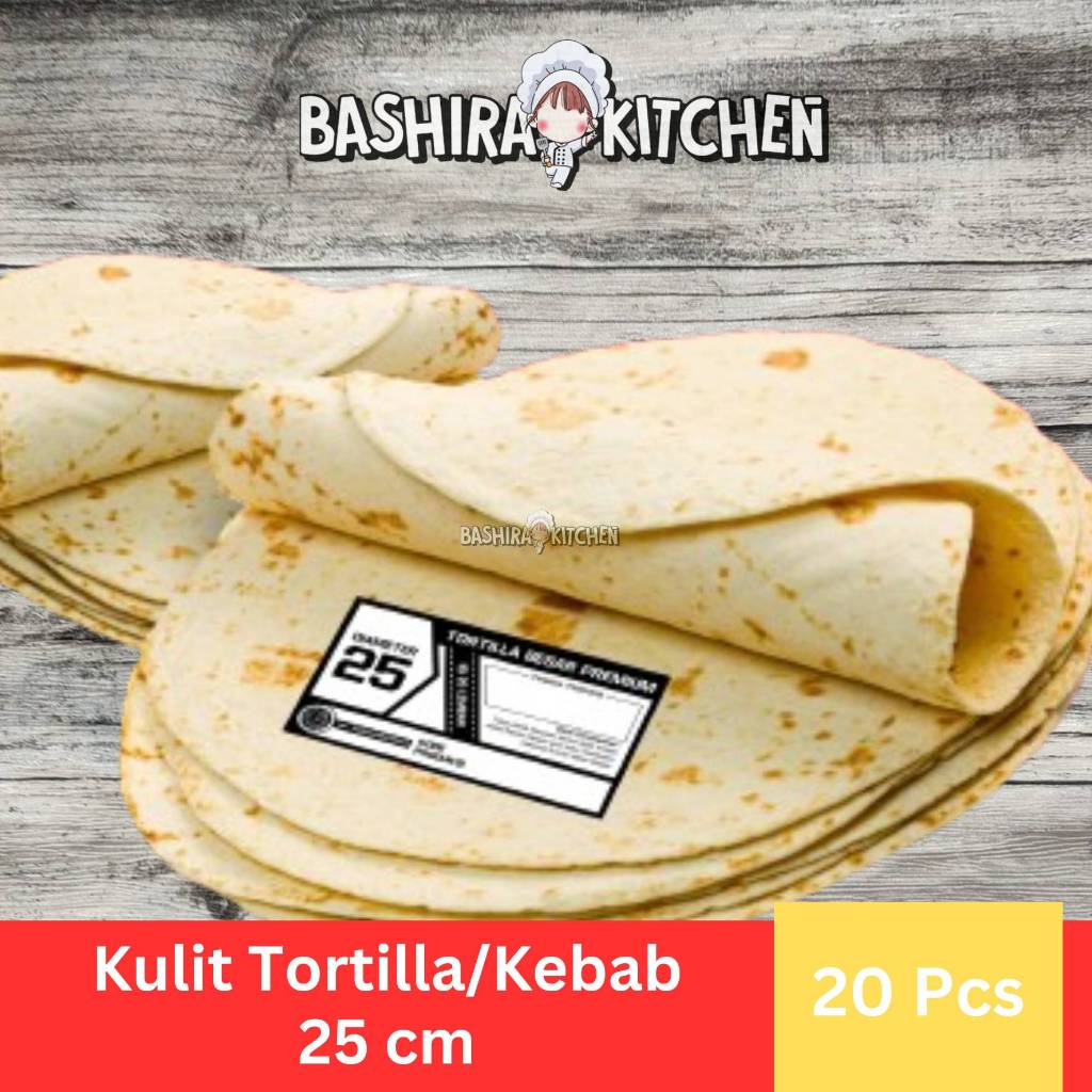 

Tortila Garut / Kulit Kebab 25 cm isi 20 Lembar