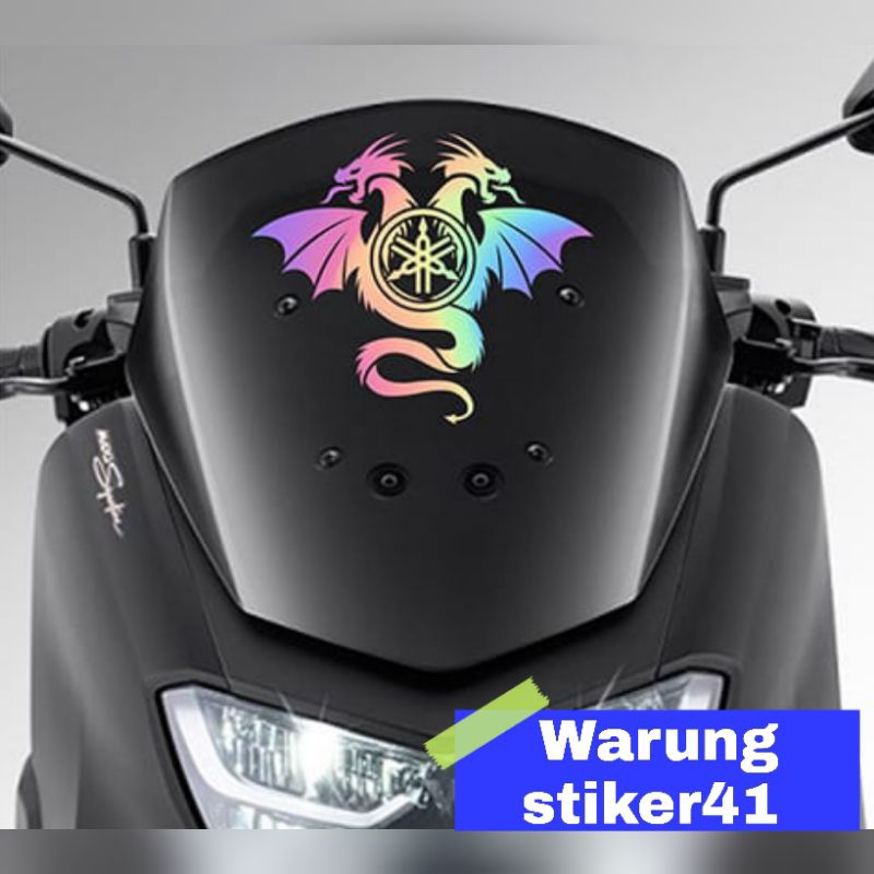 stiker visor Yamaha NMAX naga sticker motor
