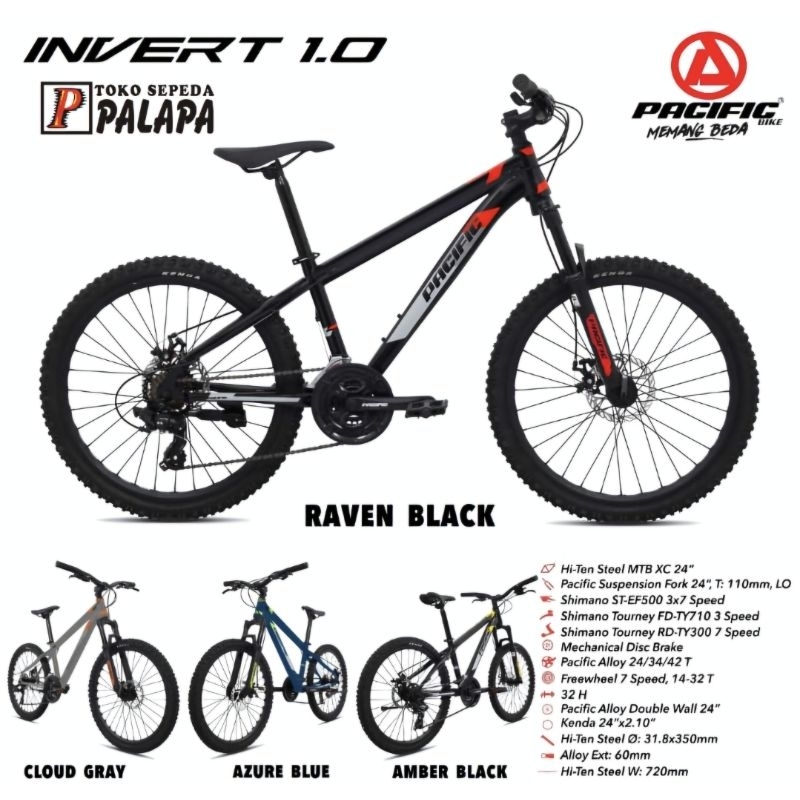 MTB 24 PACIFIC Invert 1.0 1 NEW Sepeda Gunung