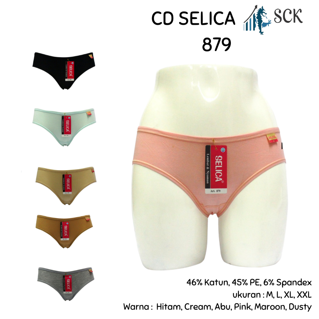 CD SELICA 879 Mini Wanita / Celana Dalam Wanita SELICA / Pakaian Dalam Perempuan 879 M-XL - sckmenwe