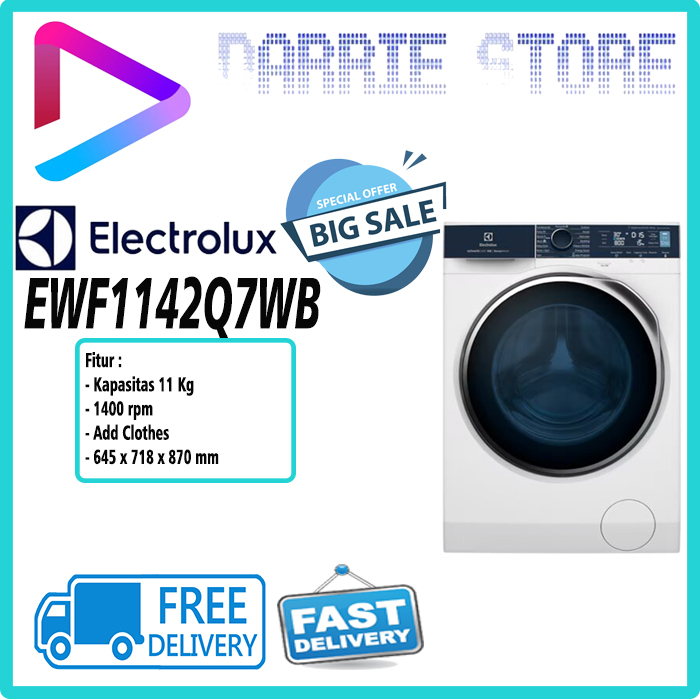 ELECTROLUX EWF1142Q7WB Mesin Cuci Front Loading 11 KG EWF1142