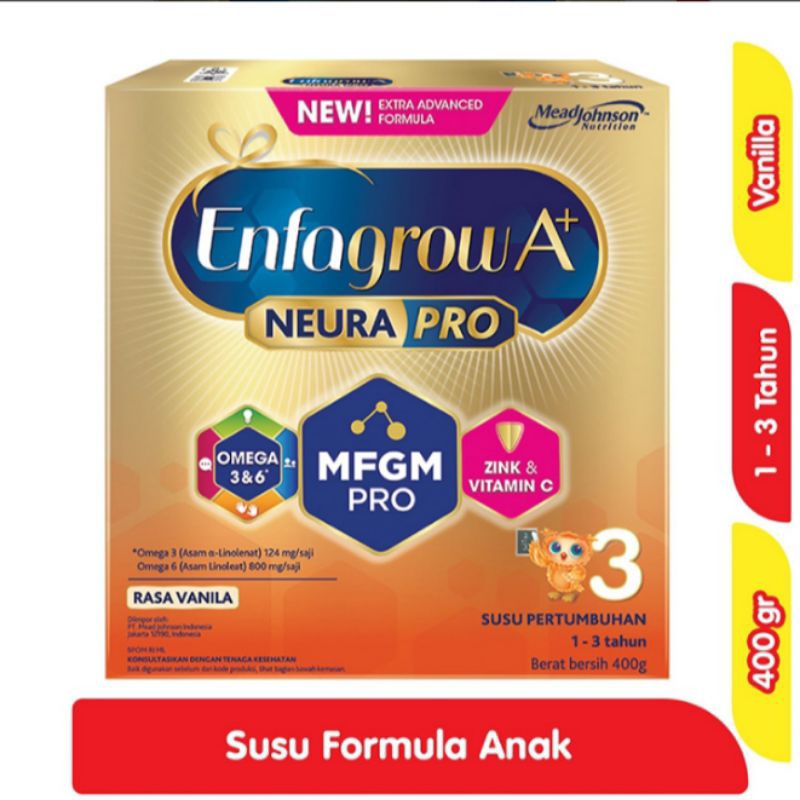 

Enfagrow A+ 3 Susu Bubuk Pertumbuhan Anak 1-3 Tahun Vanilla 400g