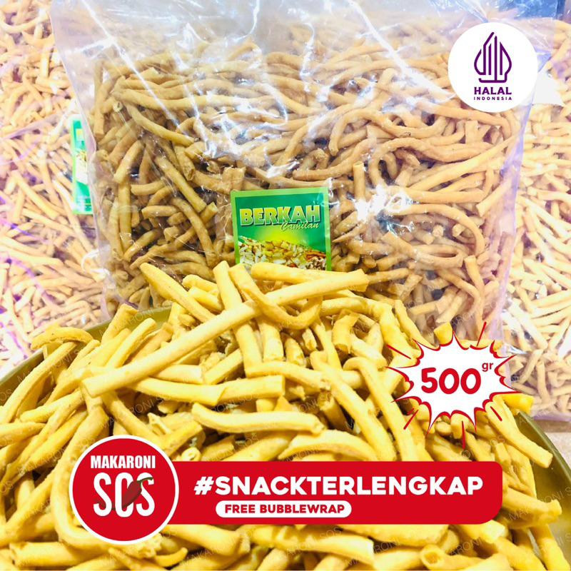 

Stick Bawang 500Gr | 1/2Kg Kue Bawang Rasa Asin Gurih Stik Premium 500Gr By Makaroni Sos Snack & Food