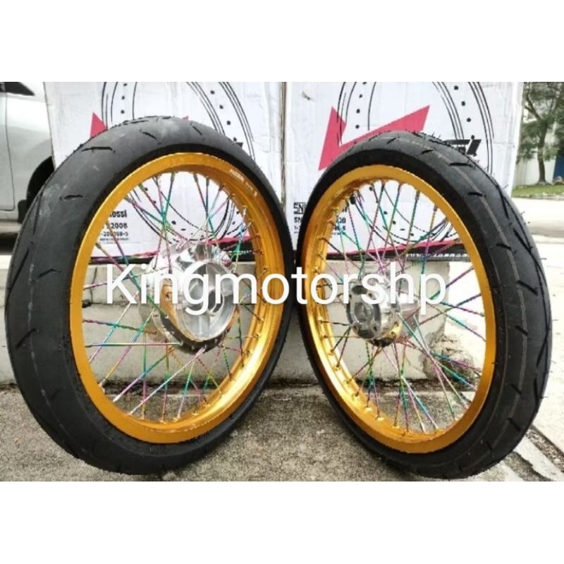 sepaket velg + ban motor Jupiter MX VEGA ZR JUPITER Z ring 17