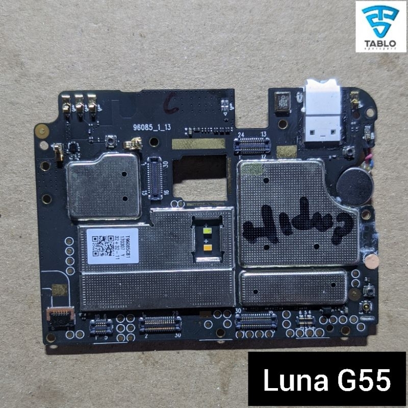mesin luna G55 kaleng utuh normal garansi