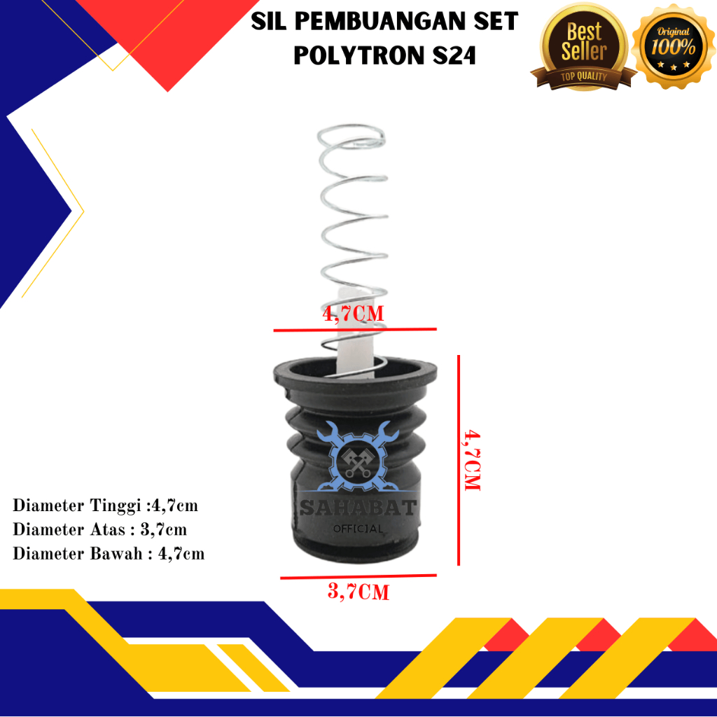 SIL PEMBUANGAN SET POLYTRON S24 SET PEMBUANGAN 3 IN 1
