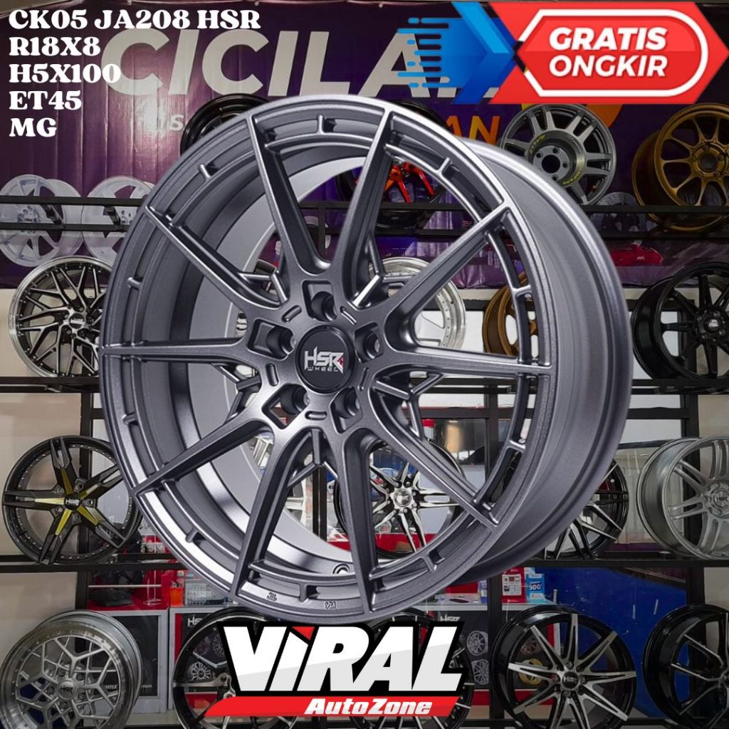 Velg Mobil YARIS CROSS , FT86 , LEGACY , AUDI TT , HSR CK05 RING 18 R18