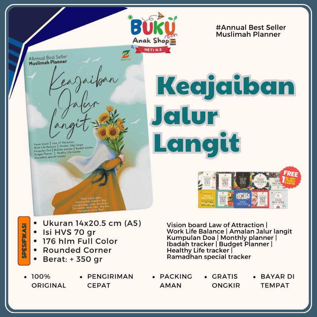 

Buku Diary Muslimah Keajaiban Jalur Langit The Power Of Journal Book Jurnal Aesthetic Free Dzikir