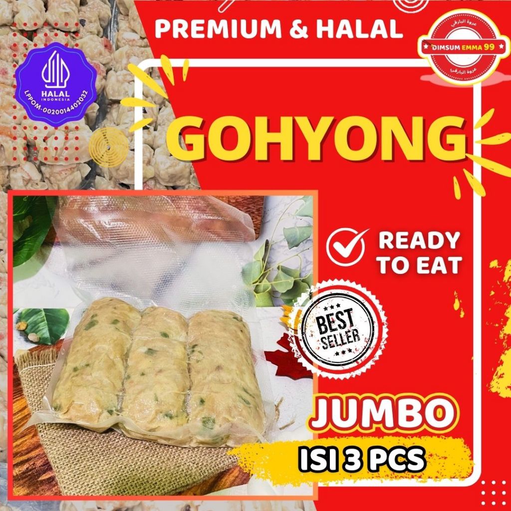 

Lumpia Gohyong JUMBO Premium Halal Isi 3 PCS