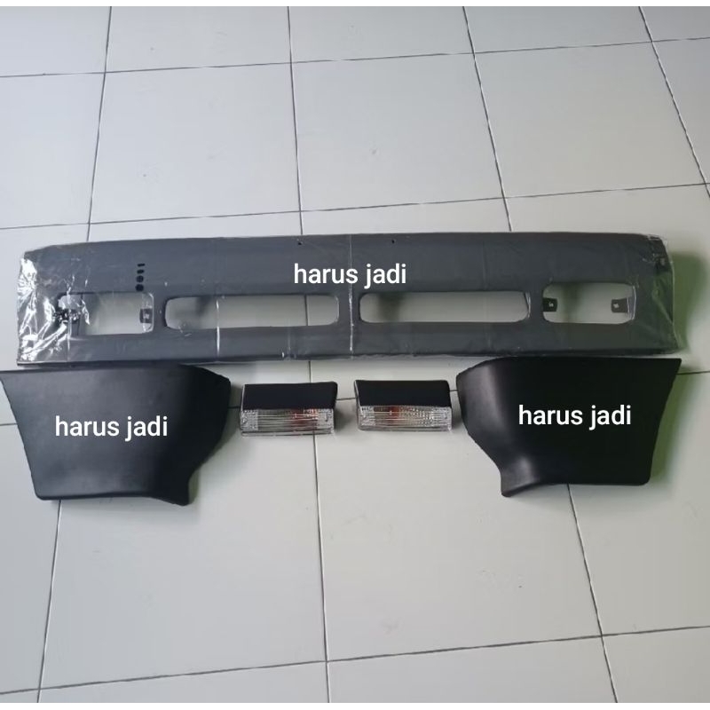 bemper depan + kuping bemper + lampu bemper depan rubahan kijang super Set