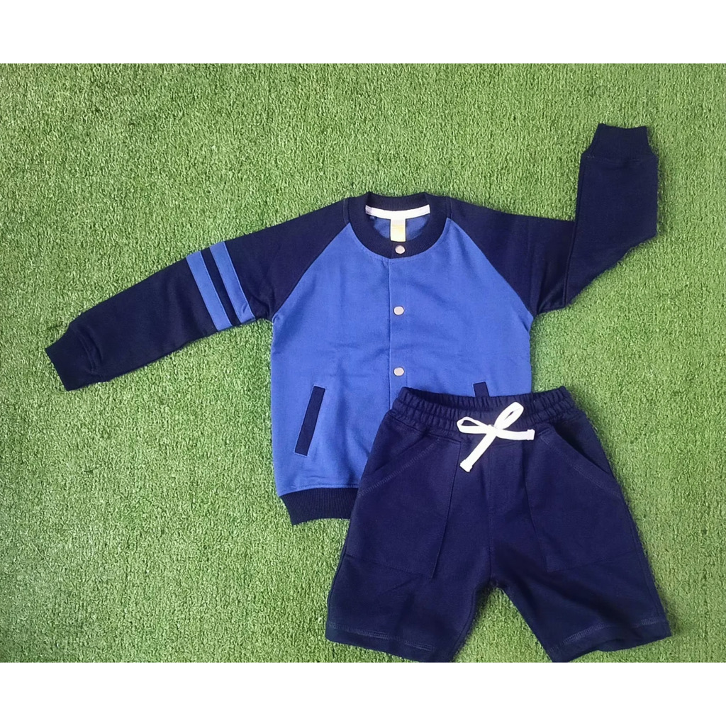 JAKET VARSITY ANAK LITTLE DEFANT (Denim blue - Navy)