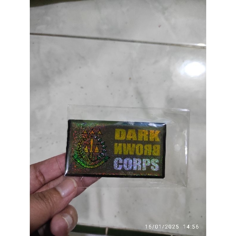 

stiker kejaksaan dark brown corps